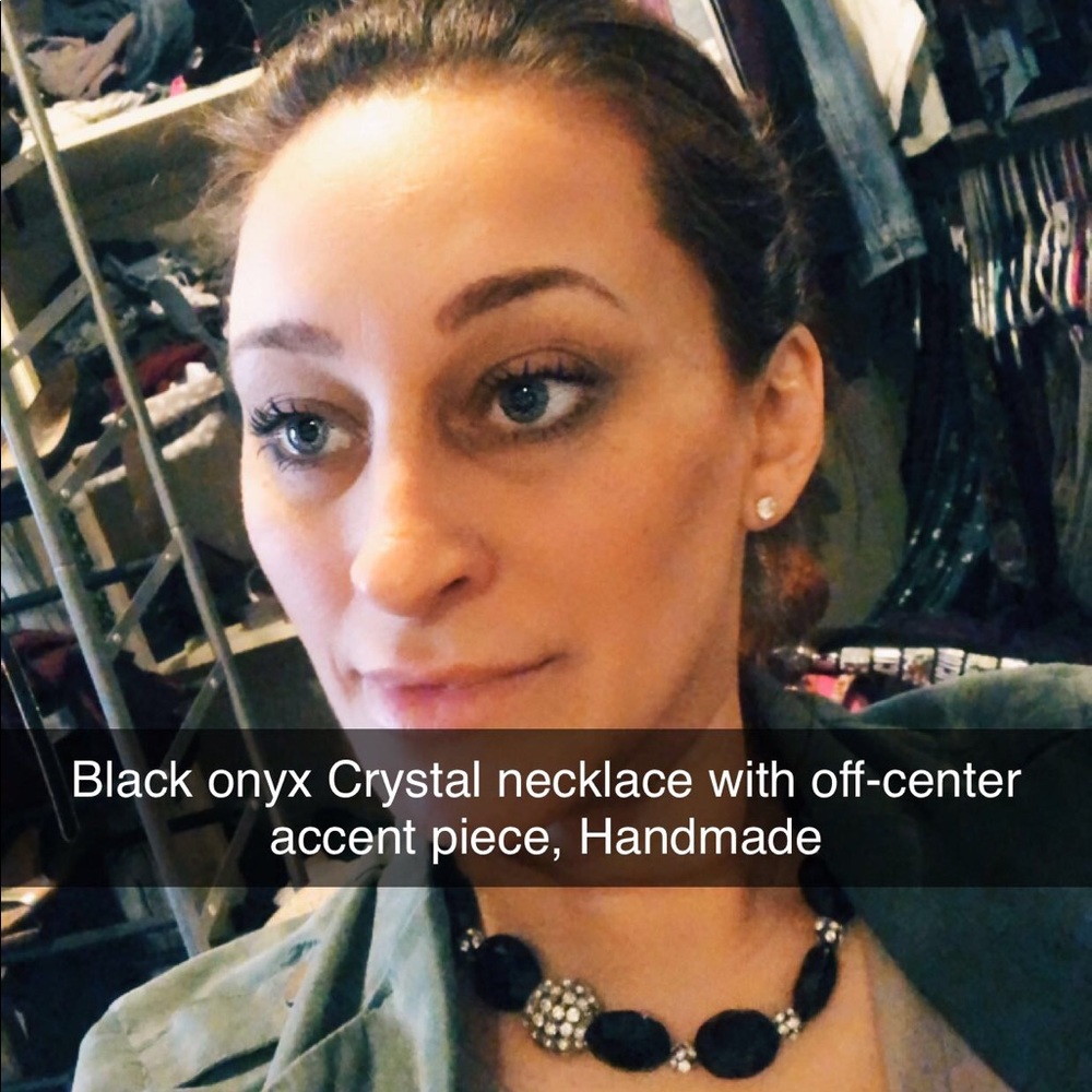 Necklace -off-center accent piece